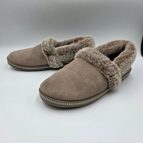 Skechers Slippes Womens 7 Light Brown Taupe Cali Cozy Campfire Team Toasty - Picture 4 of 10